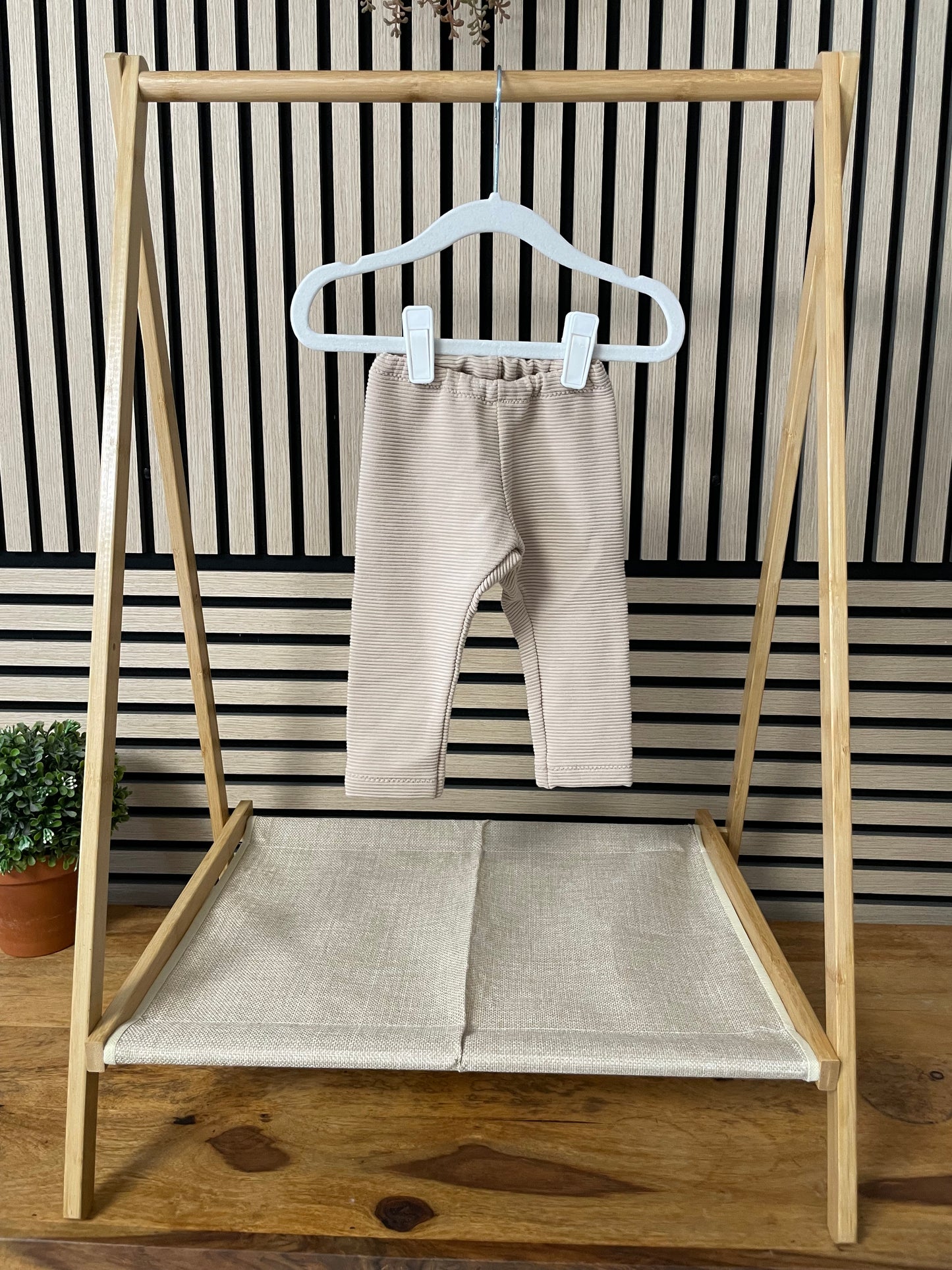 Größe: 50/56 Leggins Ottoman Ripp "Beige