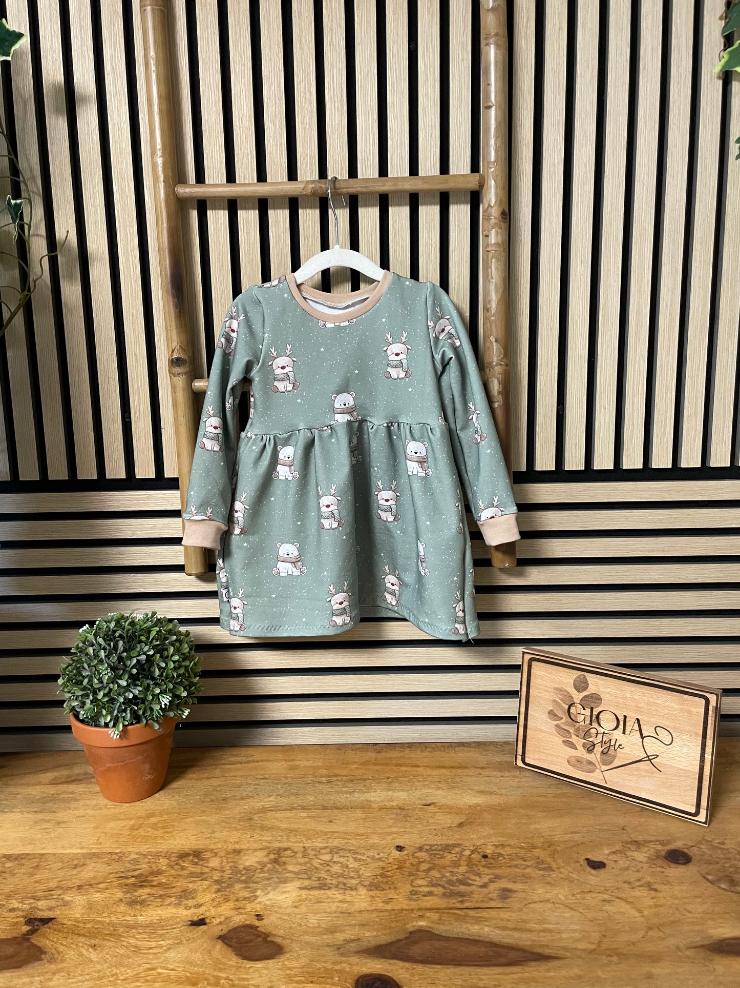 Größe: 86/92 Kleid langarm