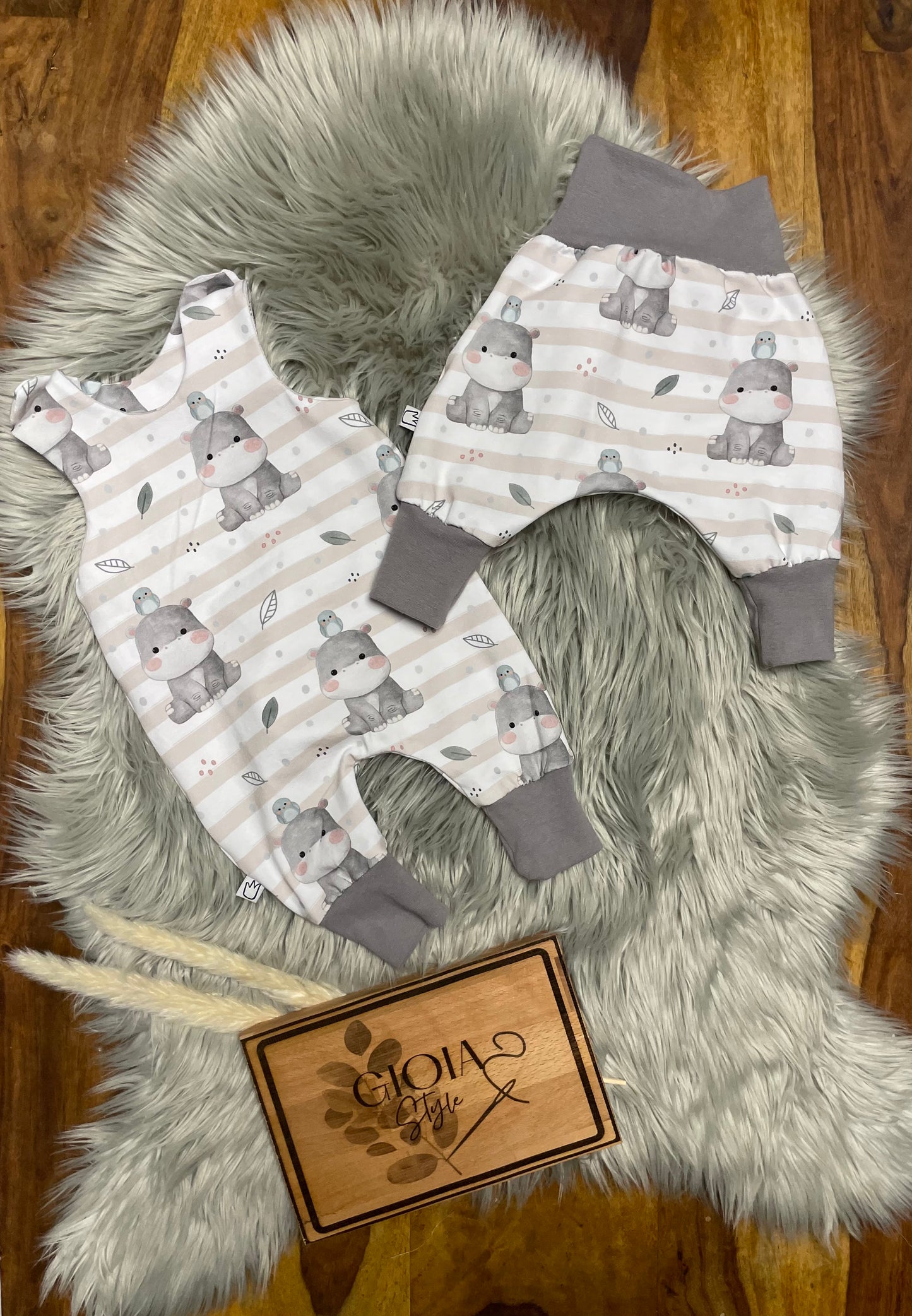 Größe: 56/62 Set "Nilpferd"