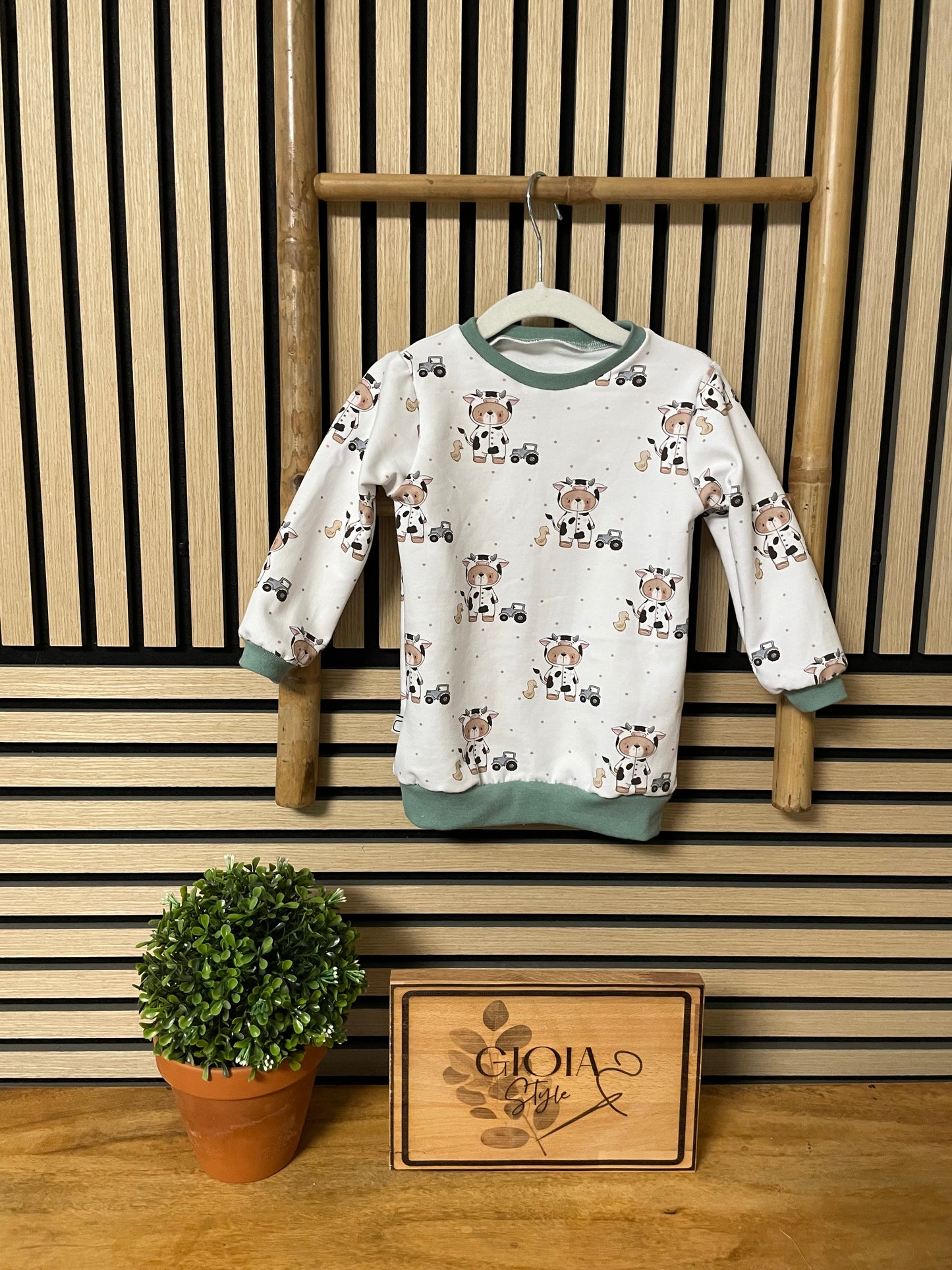Größe: 86/92 Pulli Kuh