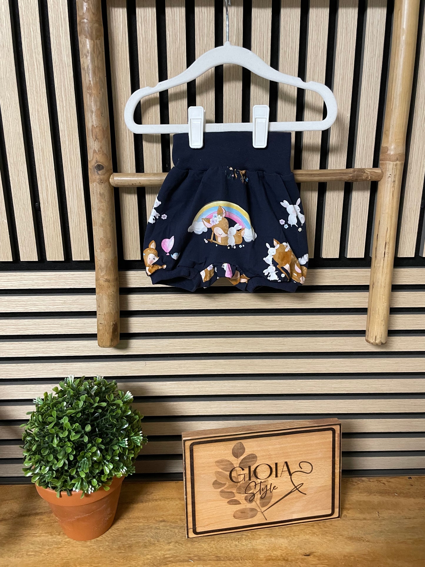 Größe: 68/74 kurze Pumphose Reh