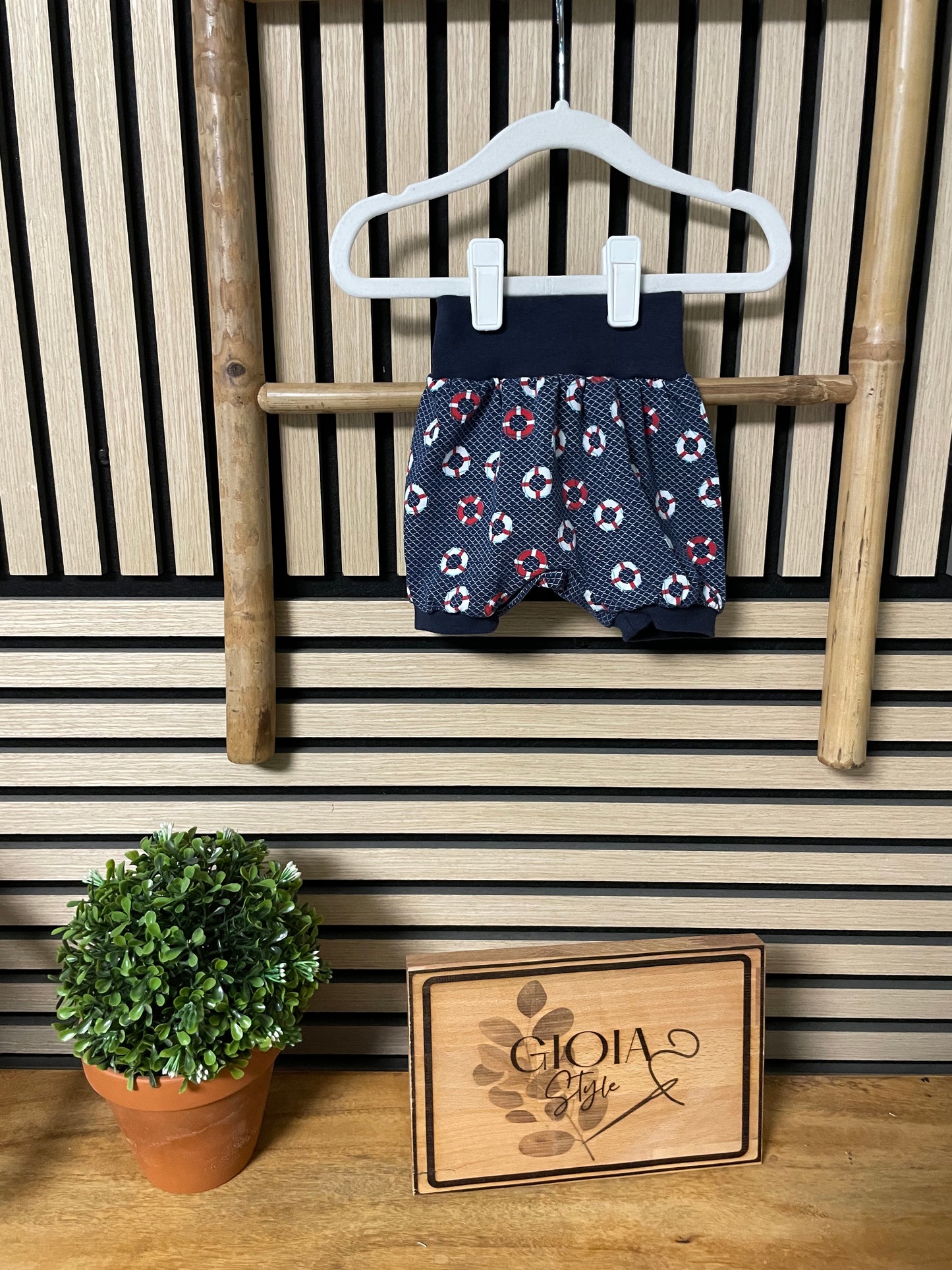 Größe: 56/62 kurze Pumphose Rettungsringe