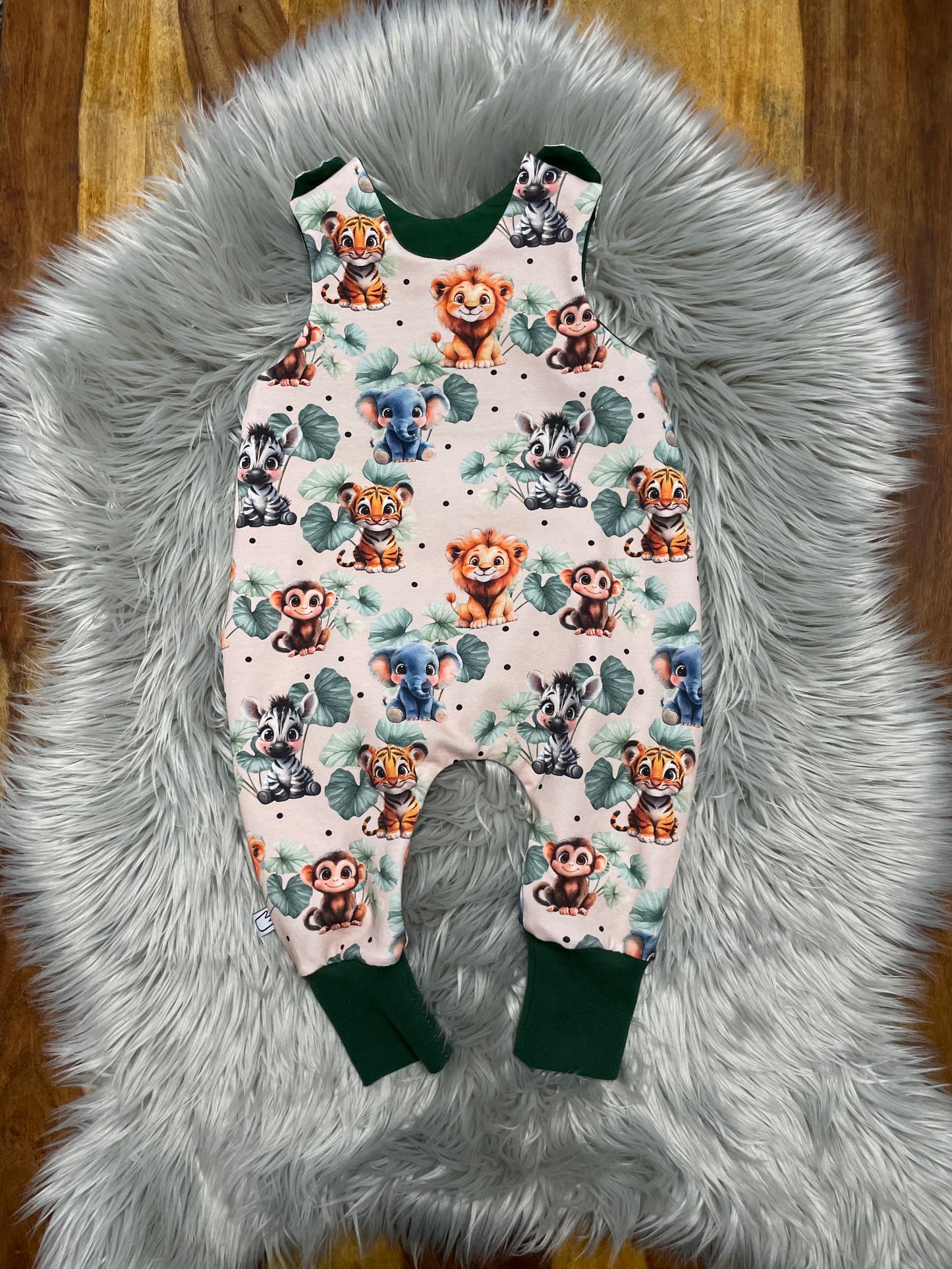 Größe: 74/80 Strampler "Animals"