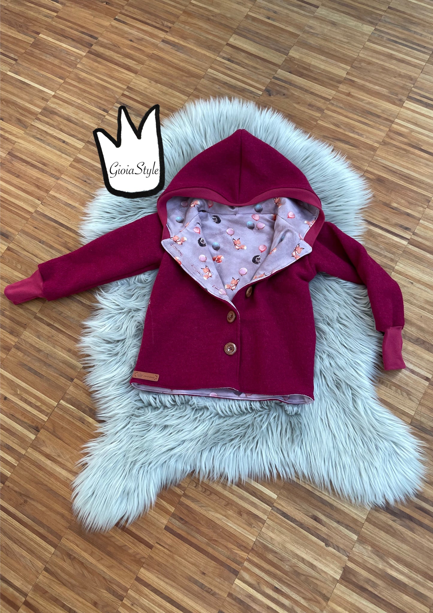 Größe: 86/92 Walkjacke