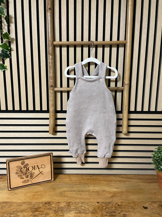 Größe: 68/74 Latzhose Cordjersey "Beige"