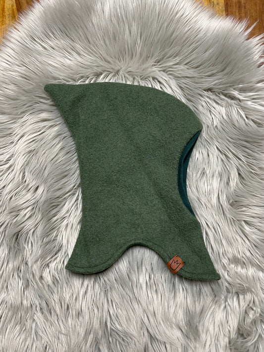 Größe: 50/51 Walkschlupfmütze "Grün"