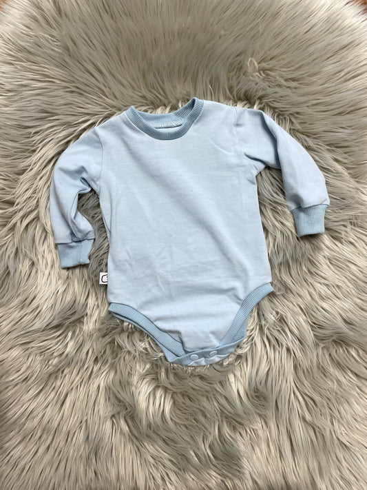 Größe: 50/56 Body Hellblau "Uni"