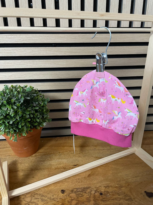 Größe: 47/48 Mütze mit Bund "Einhorn"