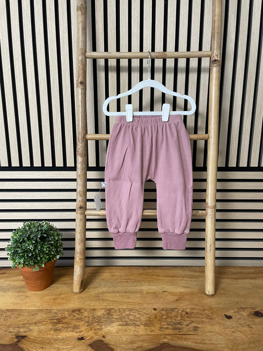 Größe: 86/92 Hose Ottoman Ripp "Rosa"