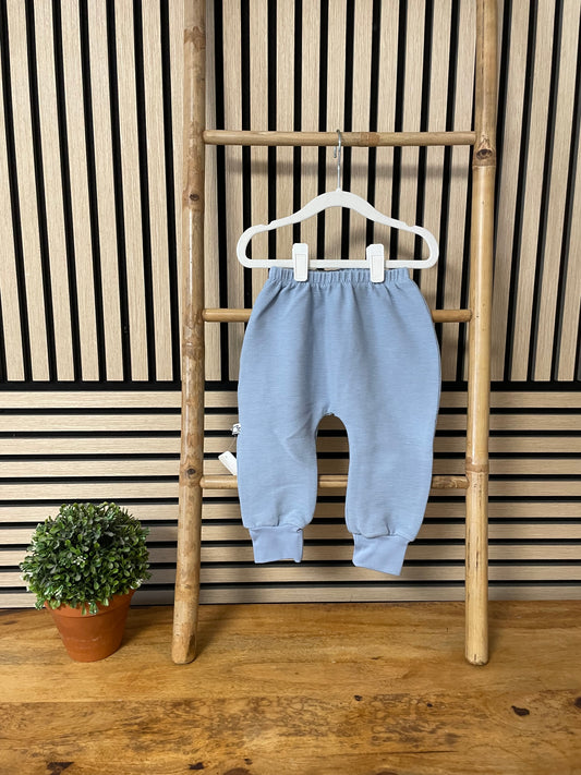 Größe: 86/92 Hose Ottoman Ripp "Blau"