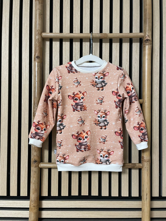 Größe: 80/86 Pullover "Rehttier"