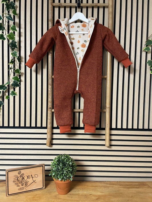 Größe: 86/92 Walkoverall Blätter