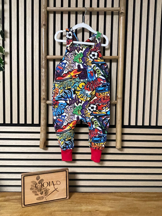 Größe: 92/98 "Grafiti Bunt"