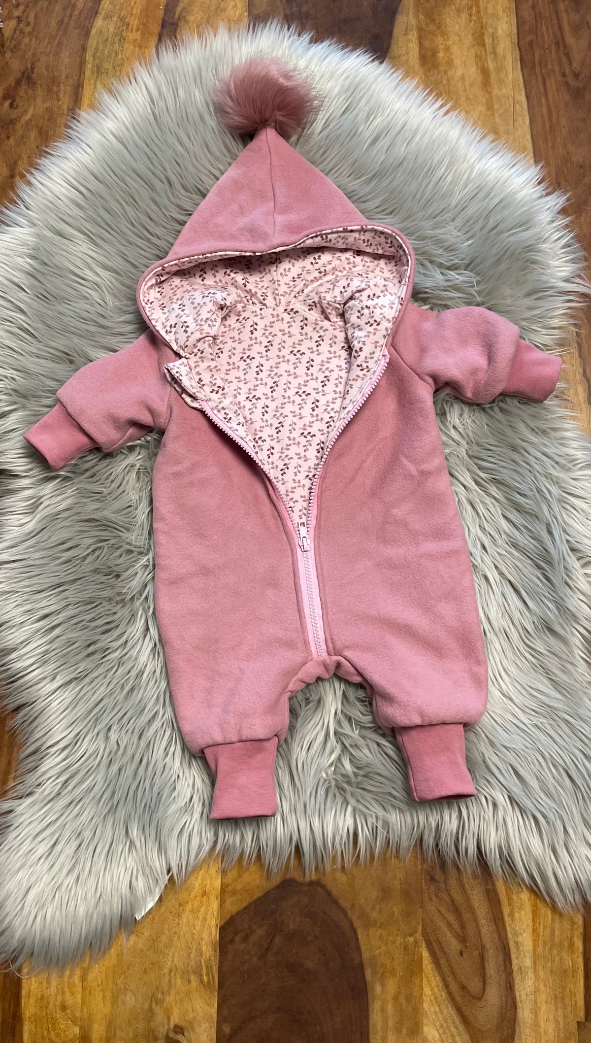 Größe: 50/56 Baumwollfleece Overall