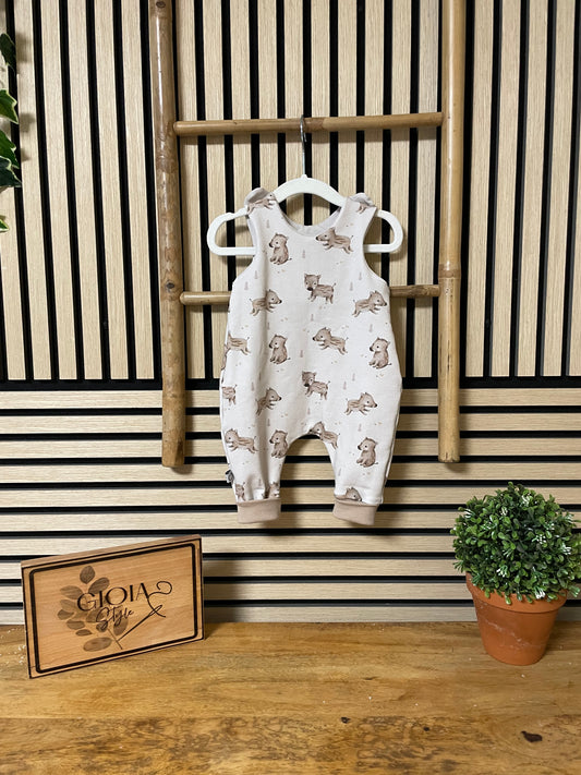 Größe: 62/68 Strampler Wildschwein