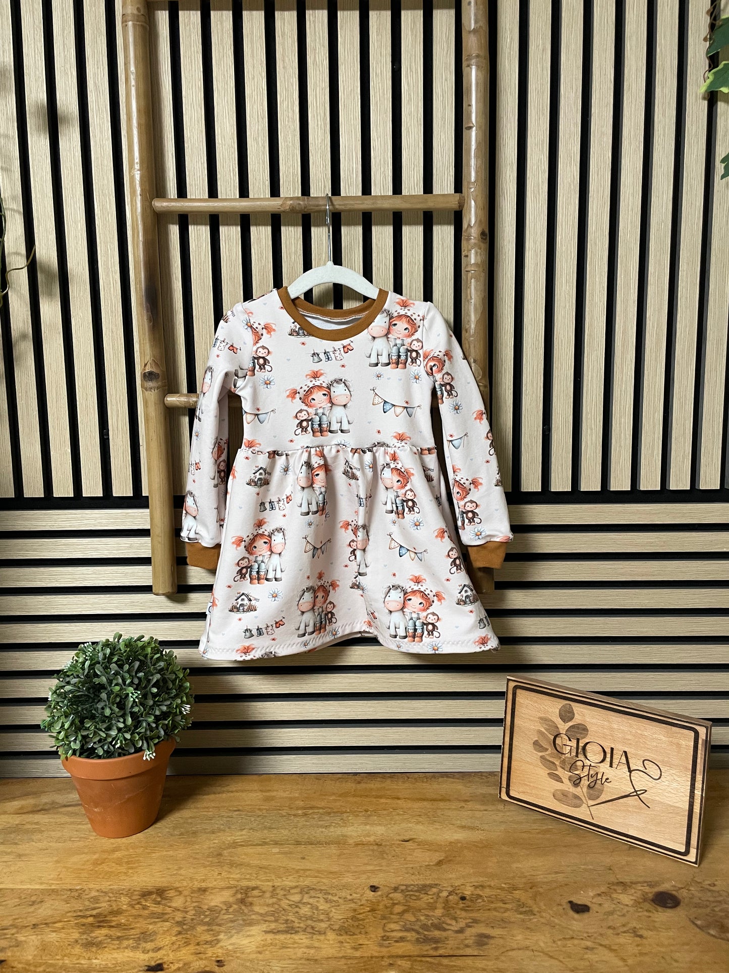 Größe: 86/92 Kleid Langarm