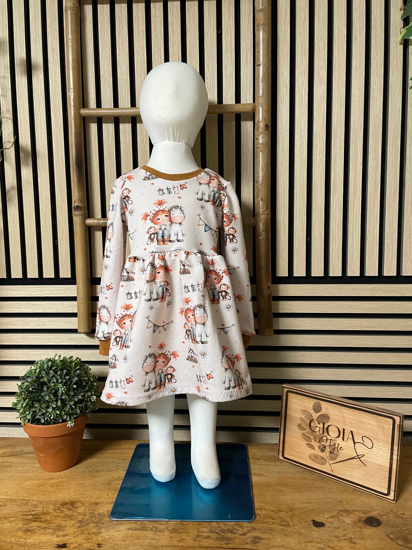 Größe: 86/92 Kleid Langarm