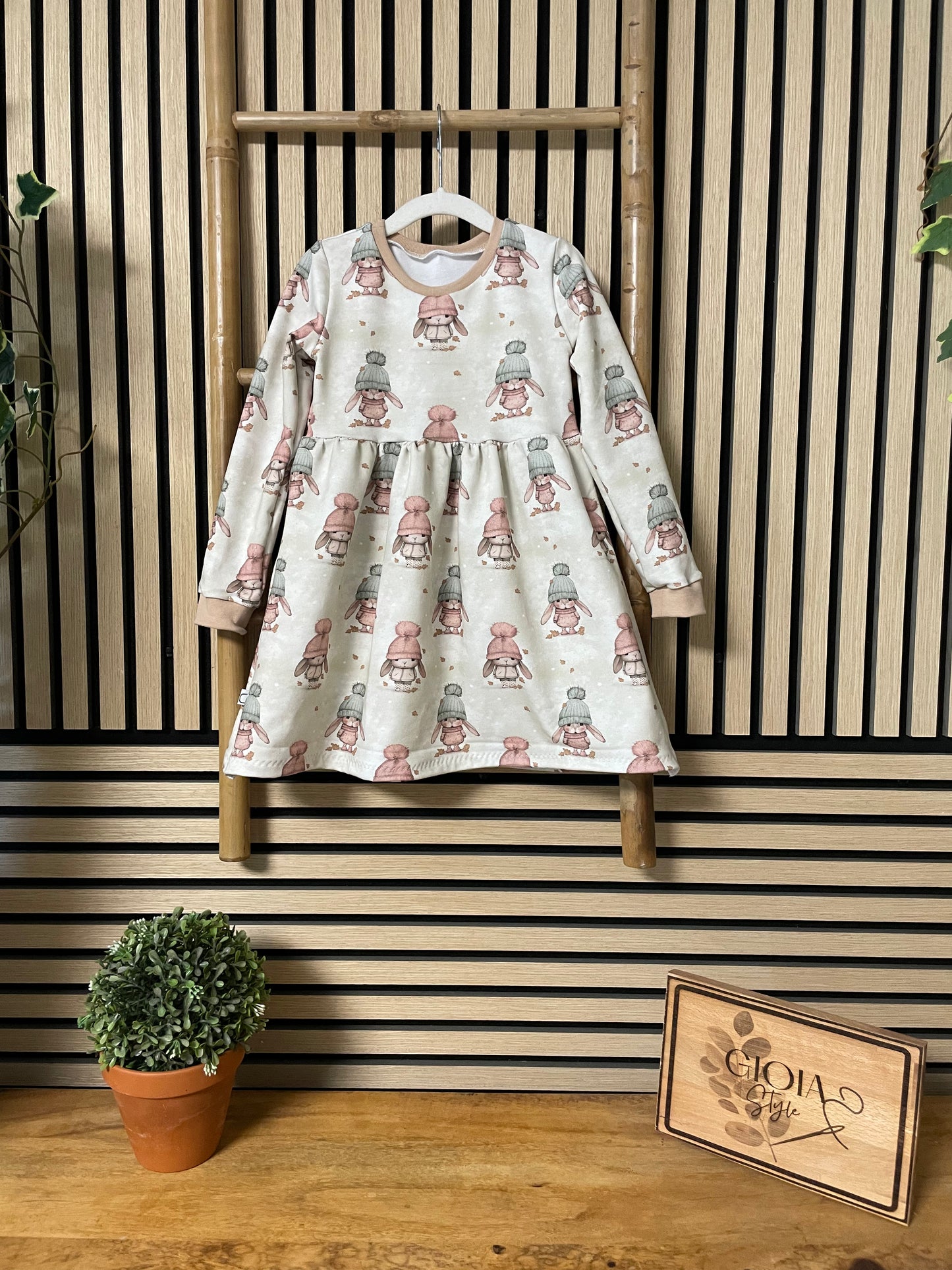 Größe: 98/104 Kleid Langarm