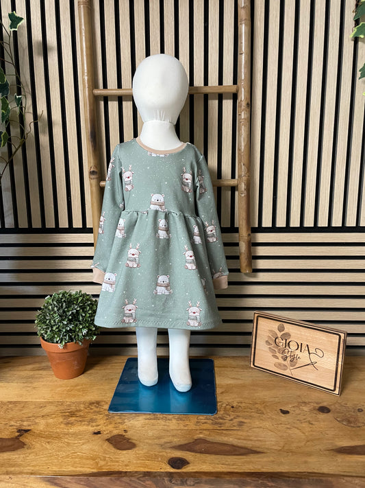 Größe: 86/92 Kleid langarm