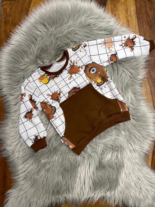 Größe: 86/92 Set Pumphose und Pulli Schleckermaul