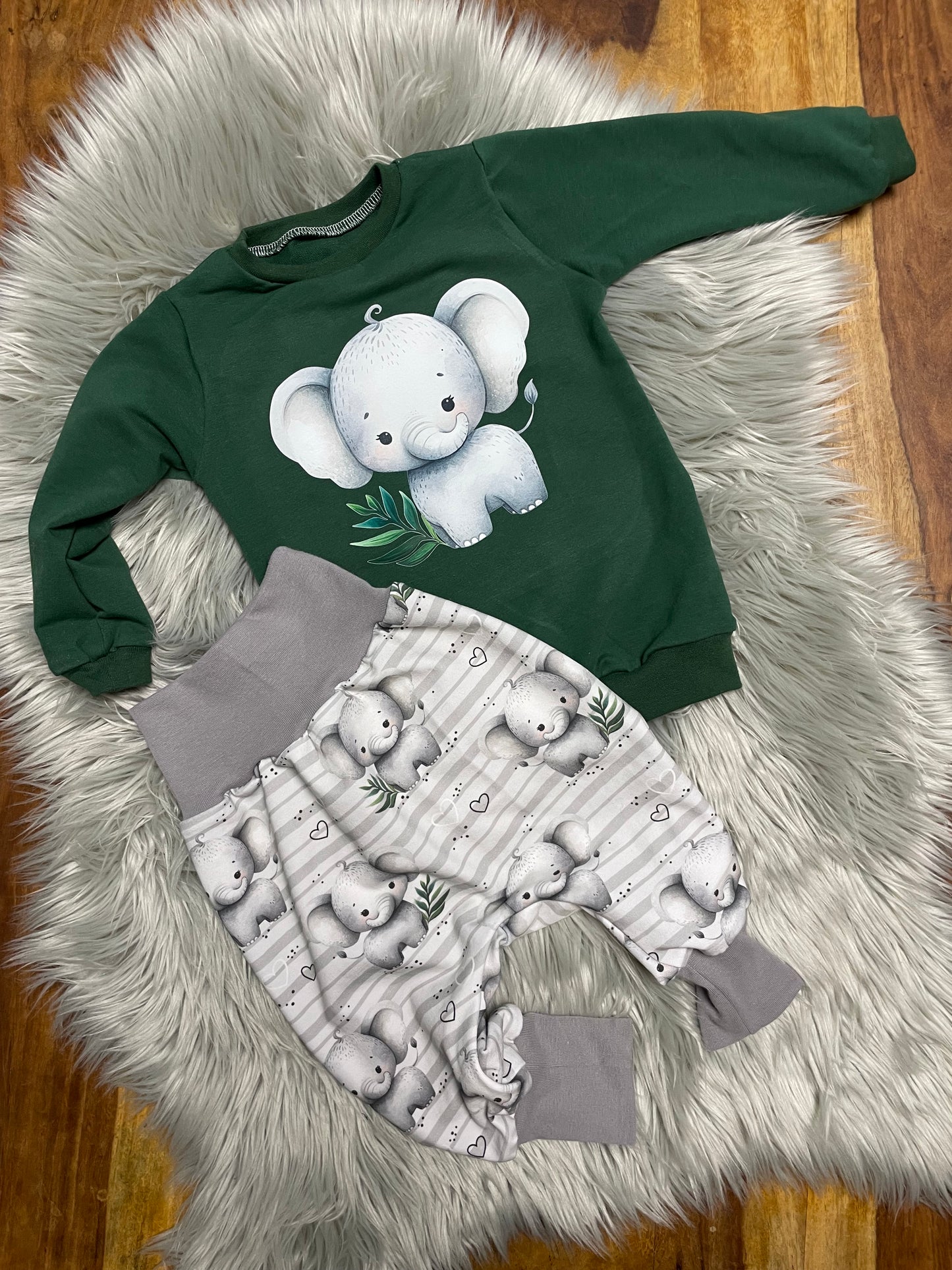 Größe: 74/80 Set "Elefant"
