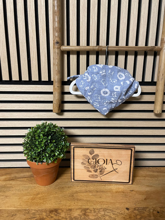 Halstuch Hellblaue Tiere