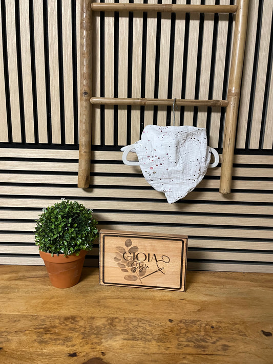 Halstuch weiß gepunktet