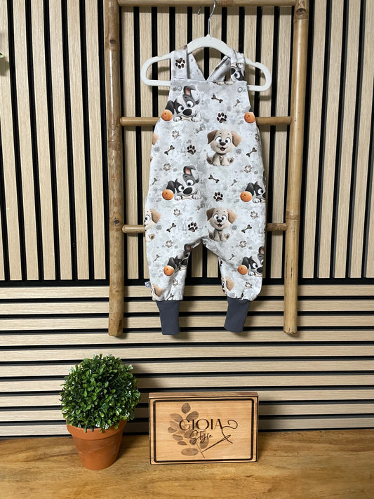 Größe: 80/86 Latzhose "Wuff"