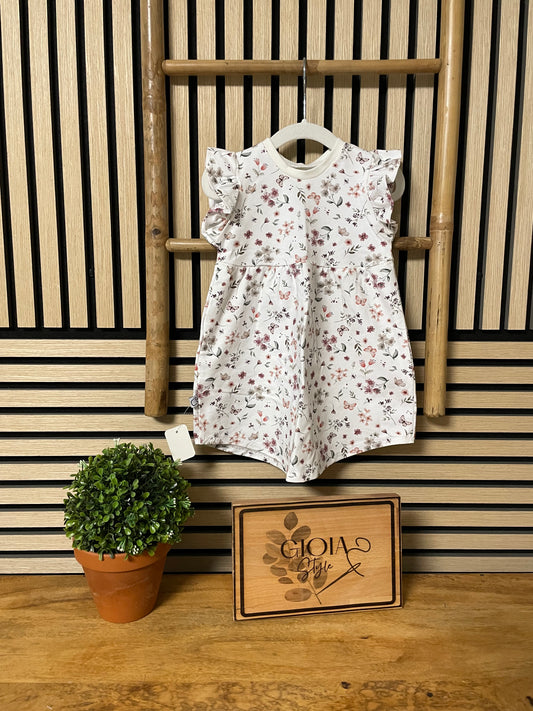 Größe: 86/92 Kleid kurzarm Floral