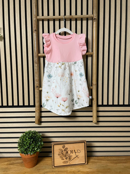 Größe: 98/104 Kleid Floral