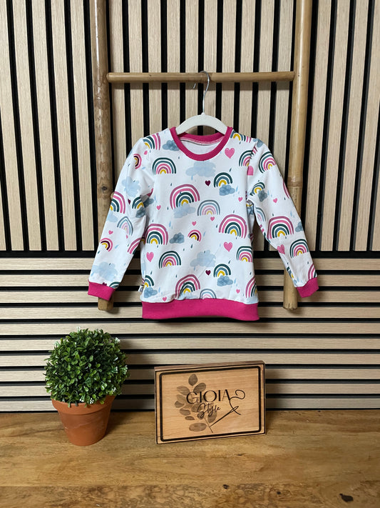 Größe: 86/92 Pulli Regenbogen