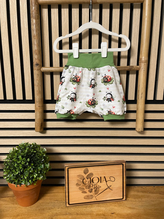 Größe: 80/92 Kurze Pumphose "Marienkäfer"