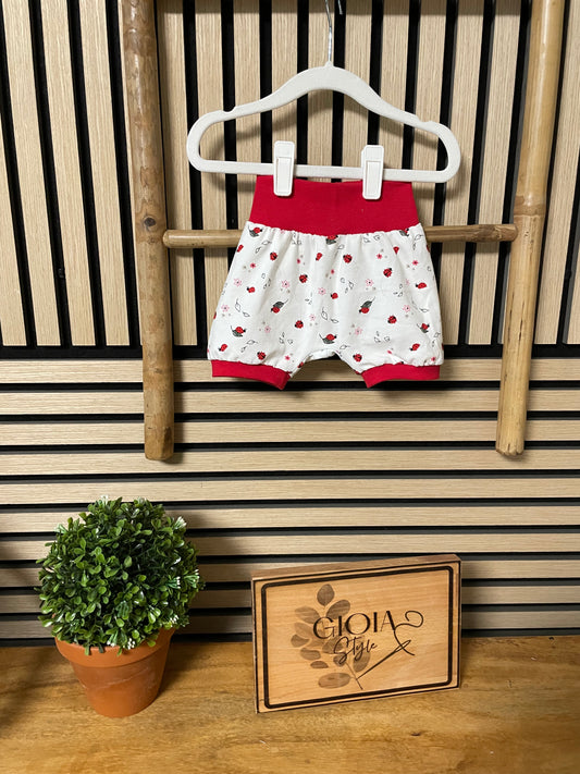 Größe: 56/62 kurze Pumphose Marienkäfer