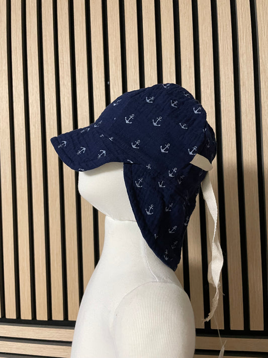 Größe: 44-48 Sonnenhut aus Musselin