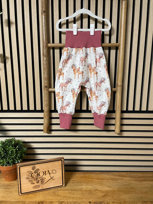 Größe: 86/92 Pumphose Pferde