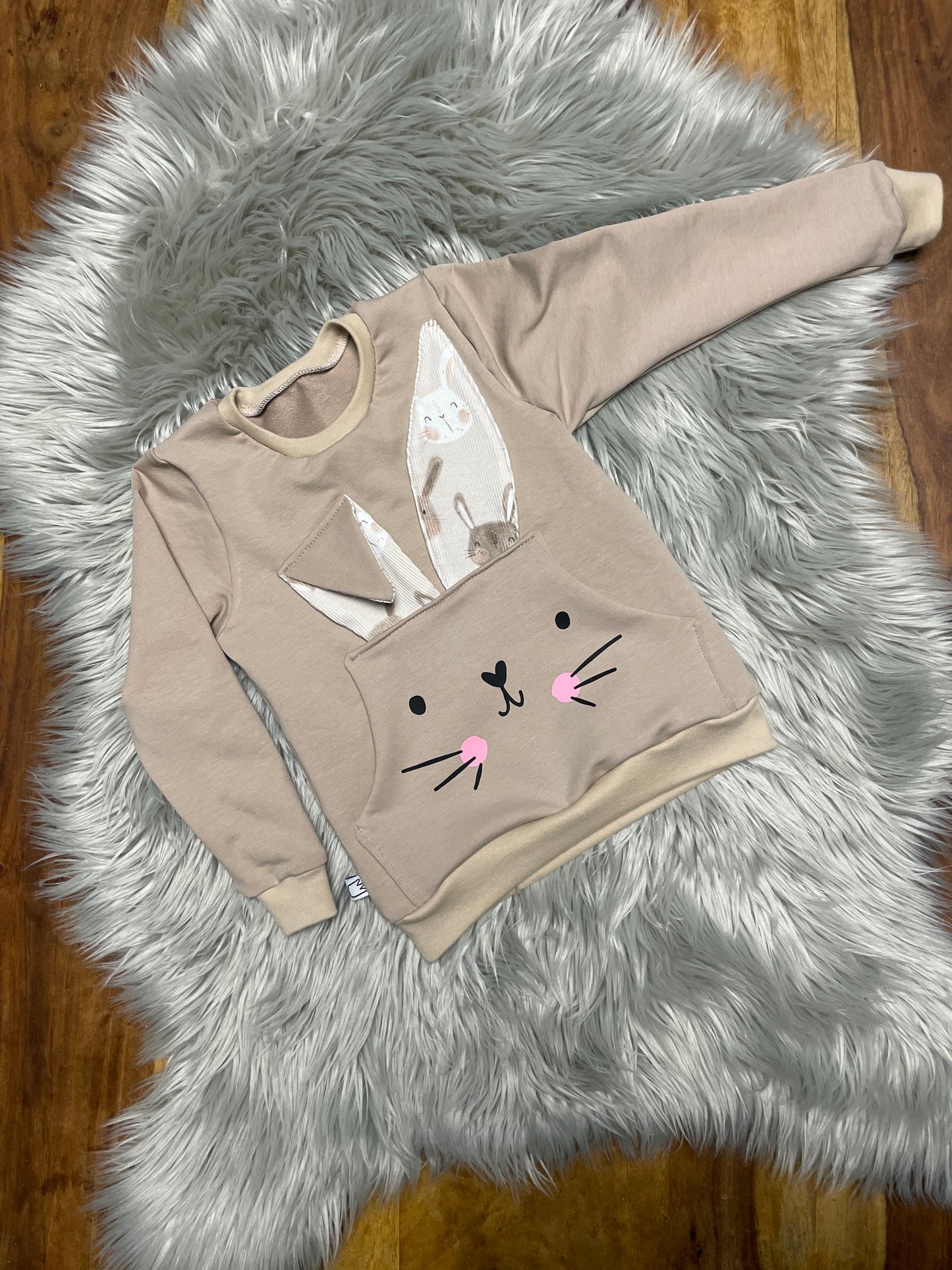 Größe: 86/92 Set Pumphose mit Pulli Hase