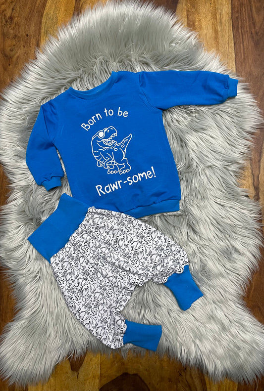 Größe: 62/68 Set Pumphose mit Pulli