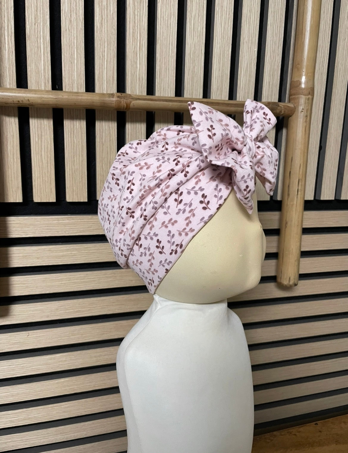 Größe: 52 Turban Mütze Flower