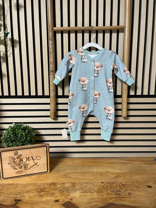 Größe: 62/68 Schlafanzug Otter